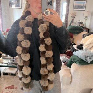 Rabbit Fur Scarf